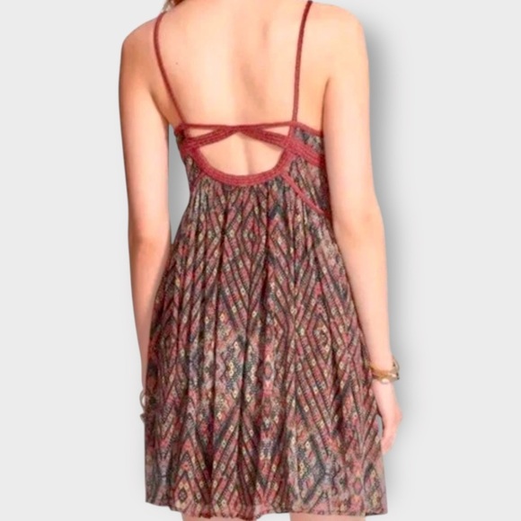 Free People ‘Kaleidoscopes in the Sky’ Babydoll Dress in “Black Combo” Size XS - Picture 16 of 16